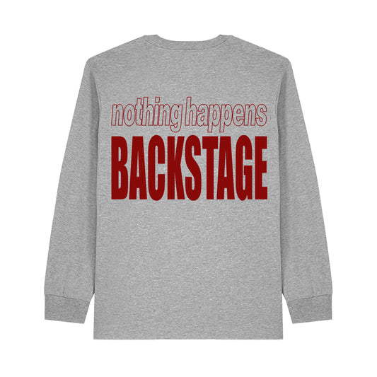 NOTHING HAPPENS BACKSTAGE LONG SLEEVE GREY