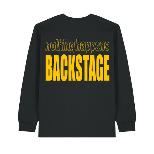 NOTHING HAPPENS BACKSTAGE LONG SLEEVE BLACK